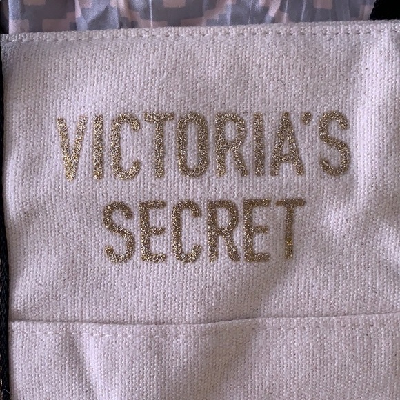 Victoria’s Secret Gold Canvas Bag - Picture 2 of 3